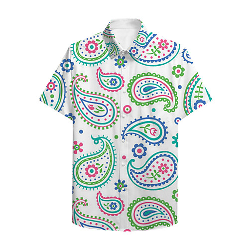 Men's Shirt 3D Print Graphic Print Short Sleeve Daily Tops Basic Casual White
Men's Shirt 3D Print Graphic Print Short Sleeve Daily Tops Basic Casual White