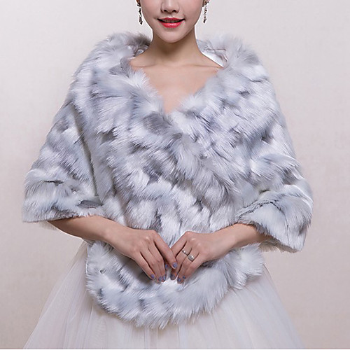 Sleeveless Shawls / Bridal Faux Fur Wedding / Party / Evening Shawl & Wrap / Women's Wrap With Fur
Sleeveless Shawls / Bridal Faux Fur Wedding / Party / Evening Shawl & Wrap / Women's Wrap With Fur