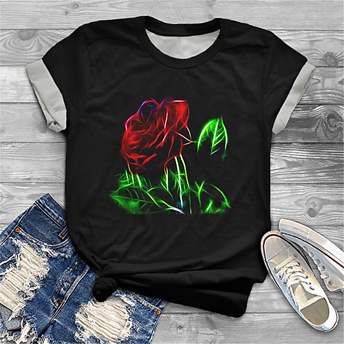 Women's Plus Size Print Graphic Floral T shirt Large Size Round Neck Short Sleeve Tops Big Size
Women's Plus Size Print Graphic Floral T shirt Large Size Round Neck Short Sleeve Tops Big Size