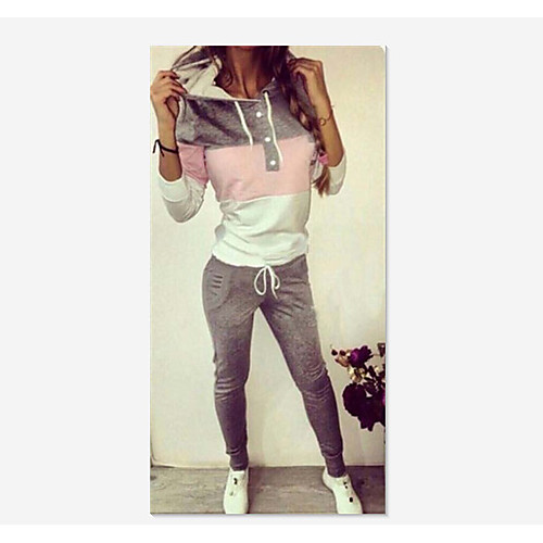 Women's 2 Piece Set Patchwork Hoodie Sport Athleisure Clothing Suit Long Sleeve Comfortable Everyday Use Casual / Winter / 2pcs / pack
Women's 2 Piece Set Patchwork Hoodie Sport Athleisure Clothing Suit Long Sleeve Comfortable Everyday Use Casual / Winter / 2pcs / pack