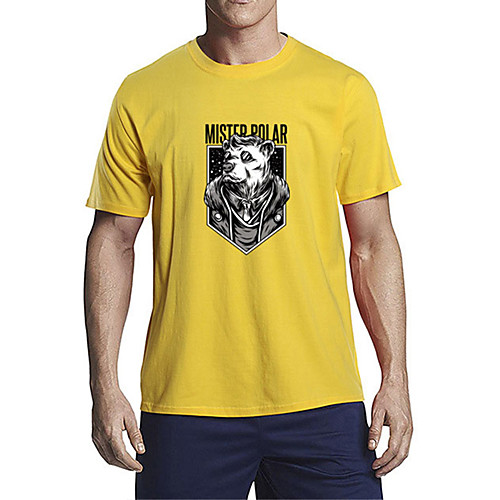 Men's T shirt Other Prints Graphic Bear Animal Print Short Sleeve Daily Tops 100% Cotton Casual Hip-Hop White Black Blue
Men's T shirt Other Prints Graphic Bear Animal Print Short Sleeve Daily Tops 100% Cotton Casual Hip-Hop White Black Blue