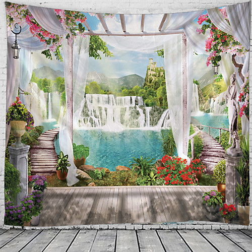 Window Landscape Wall Tapestry Art Decor Blanket Curtain Hanging Home Bedroom Living Room Decoration Waterfall Lake River Garden
Window Landscape Wall Tapestry Art Decor Blanket Curtain Hanging Home Bedroom Living Room Decoration Waterfall Lake River Garden