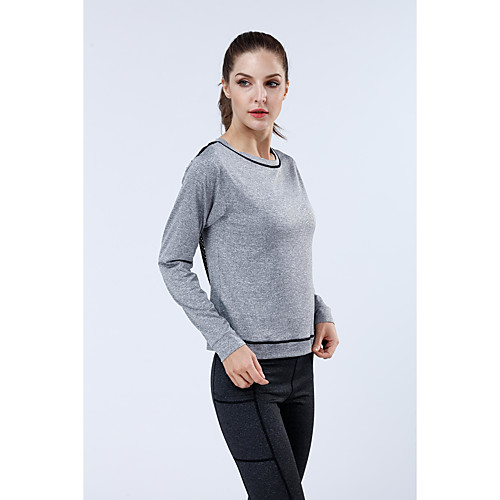 Women's Long Sleeve Sweatshirt Top Athletic Athleisure Nylon Thermal Warm Breathable Soft Gym Workout Running Jogging Training Exercise Sportswear Solid Colored Grey Activewear Stretchy
Women's Long Sleeve Sweatshirt Top Athletic Athleisure Nylon Thermal Warm Breathable Soft Gym Workout Running Jogging Training Exercise Sportswear Solid Colored Grey Activewear Stretchy