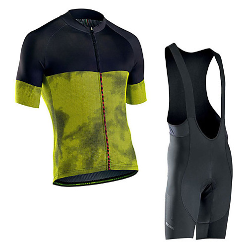 Men's Short Sleeve Cycling Jersey with Bib Shorts Elastane Green / Black Bike Sports Clothing Apparel
Men's Short Sleeve Cycling Jersey with Bib Shorts Elastane Green / Black Bike Sports Clothing Apparel