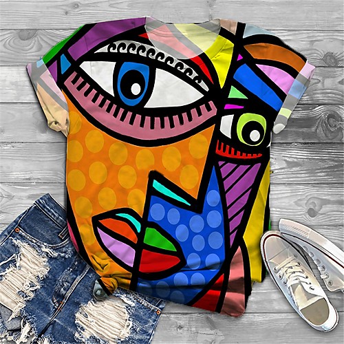 Women's Plus Size Print Graphic Abstract Eye T shirt Large Size Round Neck Short Sleeve Tops Big Size
Women's Plus Size Print Graphic Abstract Eye T shirt Large Size Round Neck Short Sleeve Tops Big Size
