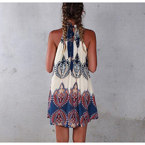 Women's A Line Dress Short Mini Dress White Sleeveless Print Print Summer Halter Neck Casual vacation dresses 2021 S M XL
Women's A Line Dress Short Mini Dress White Sleeveless Print Print Summer Halter Neck Casual vacation dresses 2021 S M XL
