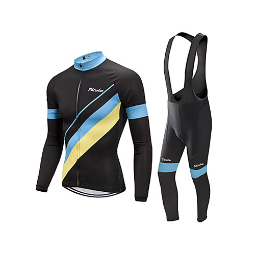 Men's Long Sleeve Cycling Jersey with Bib Tights Winter Elastane Black Bike Sports Clothing Apparel
Men's Long Sleeve Cycling Jersey with Bib Tights Winter Elastane Black Bike Sports Clothing Apparel