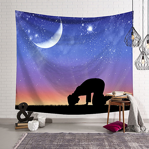 Eid Mubarak Wall Tapestry Islamic Muslim Ramadan Art Decor Blanket Curtain Hanging Home Bedroom Living Room Decoration Oranament Polyester
Eid Mubarak Wall Tapestry Islamic Muslim Ramadan Art Decor Blanket Curtain Hanging Home Bedroom Living Room Decoration Oranament Polyester