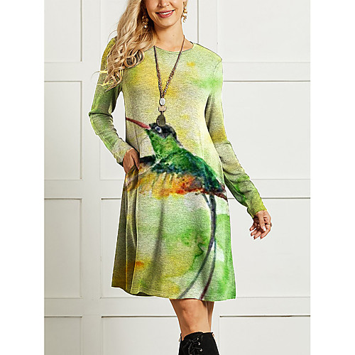 Women's Shift Dress Knee Length Dress Red Dusty Rose Green Royal Blue Gray Long Sleeve Color Block Print Fall Winter Turtleneck Casual 2021 M L XL XXL 3XL 4XL
Women's Shift Dress Knee Length Dress Red Dusty Rose Green Royal Blue Gray Long Sleeve Color Block Print Fall Winter Turtleneck Casual 2021 M L XL XXL 3XL 4XL