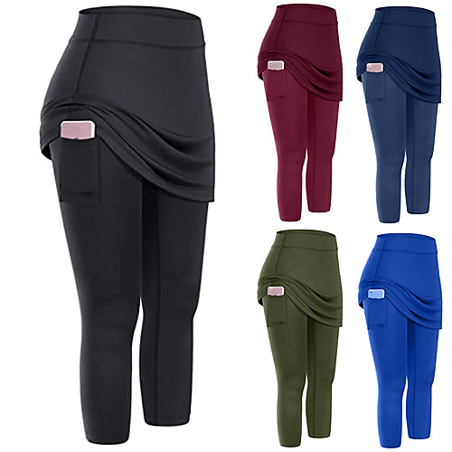 Women's Running Tights Leggings Running Skirt with Tights Athletic Capris Bottoms 2 in 1 with Phone Pocket Spandex Gym Workout Running Jogging Training Exercise Breathable Quick Dry Moisture Wicking
Women's Running Tights Leggings Running Skirt with Tights Athletic Capris Bottoms 2 in 1 with Phone Pocket Spandex Gym Workout Running Jogging Training Exercise Breathable Quick Dry Moisture Wicking