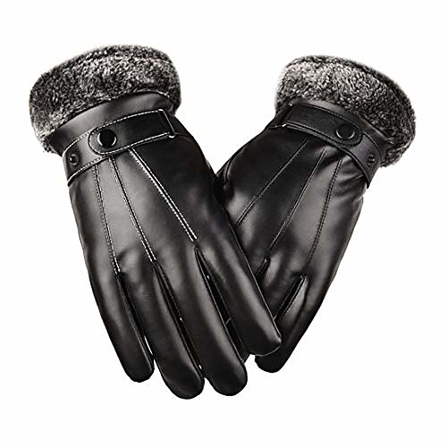 Saingace Men's Winter Leather Warm Motorcycle Ski Snow Snowboard Gloves (Black)
Saingace Men's Winter Leather Warm Motorcycle Ski Snow Snowboard Gloves (Black)
