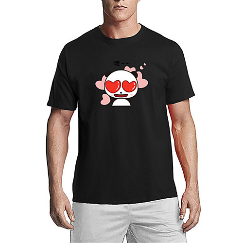 Men's T shirt 3D Print Graphic Panda Animal Print Short Sleeve Daily Tops 100% Cotton Casual Cute White Black Blue
Men's T shirt 3D Print Graphic Panda Animal Print Short Sleeve Daily Tops 100% Cotton Casual Cute White Black Blue
