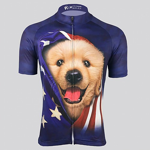 Men's Short Sleeve Cycling Jersey Dark Navy Dog Bike Top Mountain Bike MTB Road Bike Cycling Breathable Sports Clothing Apparel / Stretchy / Athletic
Men's Short Sleeve Cycling Jersey Dark Navy Dog Bike Top Mountain Bike MTB Road Bike Cycling Breathable Sports Clothing Apparel / Stretchy / Athletic