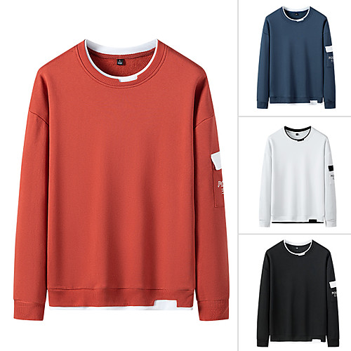 Men's Sweatshirt Pullover Color Block Crew Neck Color Block Sport Athleisure Sweatshirt Top Long Sleeve Breathable Moisture Wicking Sweat Out Comfortable Everyday Use Street Casual Daily
Men's Sweatshirt Pullover Color Block Crew Neck Color Block Sport Athleisure Sweatshirt Top Long Sleeve Breathable Moisture Wicking Sweat Out Comfortable Everyday Use Street Casual Daily