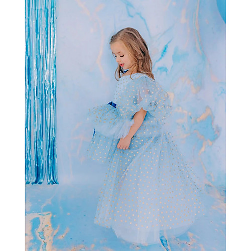 Princess / A-Line Asymmetrical / Knee Length Wedding / Party Flower Girl Dresses - Tulle Short Sleeve Jewel Neck with Belt
Princess / A-Line Asymmetrical / Knee Length Wedding / Party Flower Girl Dresses - Tulle Short Sleeve Jewel Neck with Belt