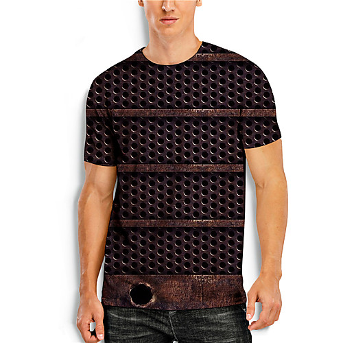 Men's T shirt 3D Print Graphic 3D Print Short Sleeve Casual Tops Simple Classic Brown
Men's T shirt 3D Print Graphic 3D Print Short Sleeve Casual Tops Simple Classic Brown