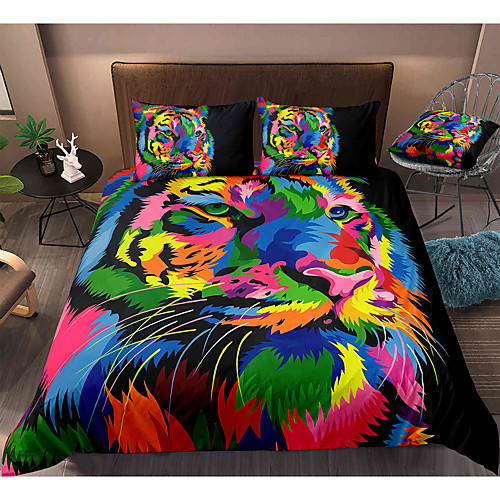Tiger Print 3-Piece Duvet Cover Set Hotel Bedding Sets Comforter Cover with Soft Lightweight Microfiber, Include 1 Duvet Cover, 2 Pillowcases for Double/Queen/King(1 Pillowcase for Twin/Single)
Tiger Print 3-Piece Duvet Cover Set Hotel Bedding Sets Comforter Cover with Soft Lightweight Microfiber, Include 1 Duvet Cover, 2 Pillowcases for Double/Queen/King(1 Pillowcase for Twin/Single)