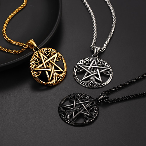 Women's Men's Pendant Necklace Necklace Classic Tree of Life Fashion Vintage Stainless Steel Black Gold Silver 555 cm Necklace Jewelry For Street Gift Festival
Women's Men's Pendant Necklace Necklace Classic Tree of Life Fashion Vintage Stainless Steel Black Gold Silver 555 cm Necklace Jewelry For Street Gift Festival