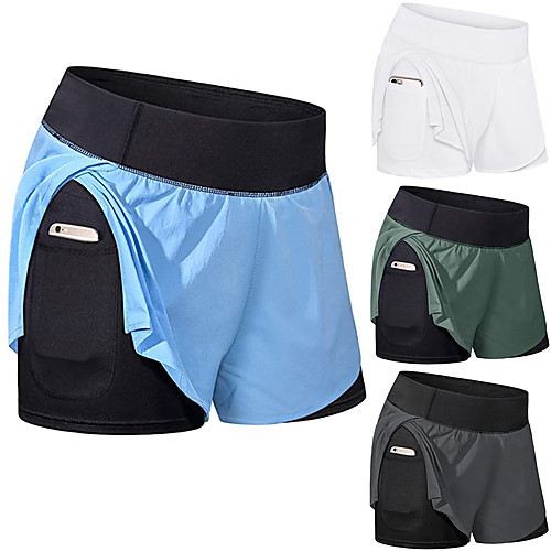Women's Running Shorts Athletic Shorts Bottoms 2 in 1 with Phone Pocket Fitness Gym Workout Running Jogging Exercise Butt Lift Breathable Quick Dry Sport Solid Colored White Black Army Green Light
Women's Running Shorts Athletic Shorts Bottoms 2 in 1 with Phone Pocket Fitness Gym Workout Running Jogging Exercise Butt Lift Breathable Quick Dry Sport Solid Colored White Black Army Green Light