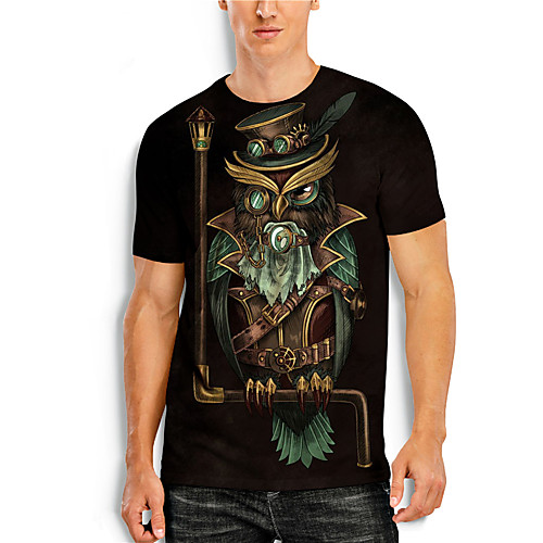 Men's T shirt 3D Print 3D Animal 3D Print Short Sleeve Daily Tops Casual Black
Men's T shirt 3D Print 3D Animal 3D Print Short Sleeve Daily Tops Casual Black