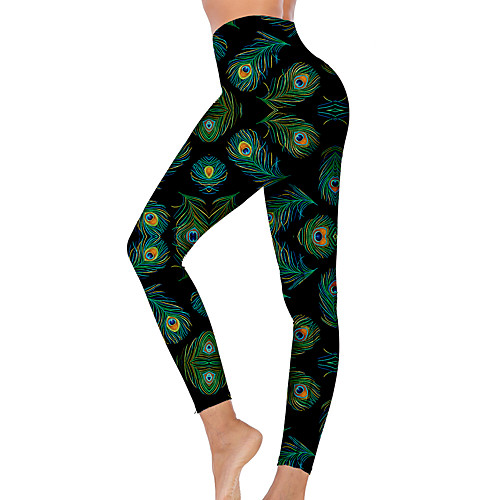 21Grams Women's High Waist Yoga Pants Cropped Leggings Tummy Control Butt Lift Breathable Peacock Black Fitness Gym Workout Running Winter Sports Activewear High Elasticity
21Grams Women's High Waist Yoga Pants Cropped Leggings Tummy Control Butt Lift Breathable Peacock Black Fitness Gym Workout Running Winter Sports Activewear High Elasticity