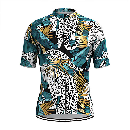 Men's Short Sleeve Cycling Jersey Blue Leopard Bike Top Mountain Bike MTB Road Bike Cycling Breathable Sports Clothing Apparel / Stretchy / Athletic
Men's Short Sleeve Cycling Jersey Blue Leopard Bike Top Mountain Bike MTB Road Bike Cycling Breathable Sports Clothing Apparel / Stretchy / Athletic