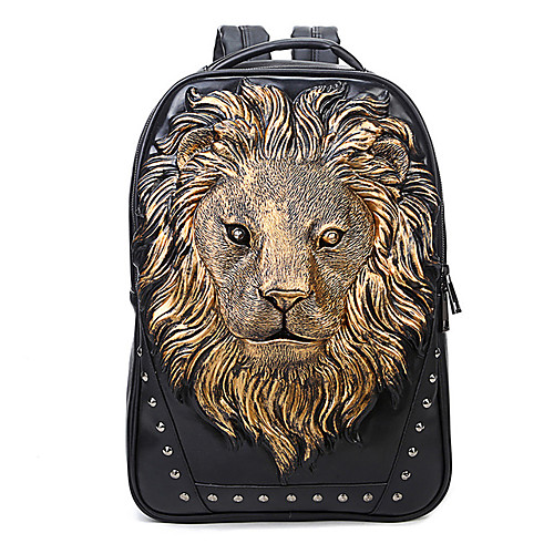Men's Bags PU Leather Sling Shoulder Bag Zipper Lion Outdoor Backpack White Black Gold
Men's Bags PU Leather Sling Shoulder Bag Zipper Lion Outdoor Backpack White Black Gold
