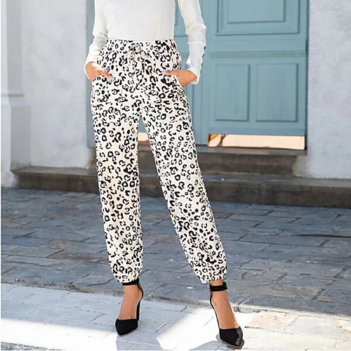 Women's Stylish Daily Weekend Chinos Pants Leopard Full Length Drawstring White
Women's Stylish Daily Weekend Chinos Pants Leopard Full Length Drawstring White