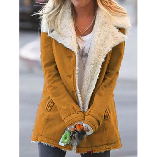 Women's Coat Casual Daily Fall Winter Long Coat Notch lapel collar Slim Windproof Warm Fashion Casual Daily Jacket Long Sleeve Solid Color Pocket Reddish brown Blue Purple Fleece Lining
Women's Coat Casual Daily Fall Winter Long Coat Notch lapel collar Slim Windproof Warm Fashion Casual Daily Jacket Long Sleeve Solid Color Pocket Reddish brown Blue Purple Fleece Lining