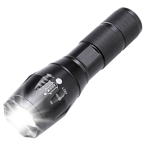 

LED Flashlights / Torch Waterproof Rechargeable 2000 lm LED LED Emitters 5 Mode Waterproof Zoomable Rechargeable Adjustable Focus Impact Resistant Nonslip grip Camping / Hiking / Caving Everyday Use
