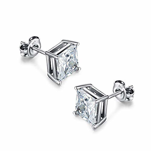 Princess Cut Square Cubic Zirconia Stud Earrings Silver Stud Earrings 5-8mm Available Fake Diamond Post Earrings Stud for Women Mens Square Diamond Earrings Princess Cut CZ Earrings
Princess Cut Square Cubic Zirconia Stud Earrings Silver Stud Earrings 5-8mm Available Fake Diamond Post Earrings Stud for Women Mens Square Diamond Earrings Princess Cut CZ Earrings