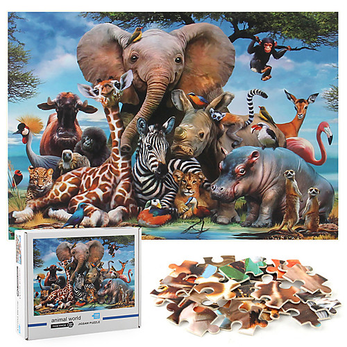 1000 pieces jigsaw puzzle thickened animal world puzzle adult children's educational decompression toy
1000 pieces jigsaw puzzle thickened animal world puzzle adult children's educational decompression toy