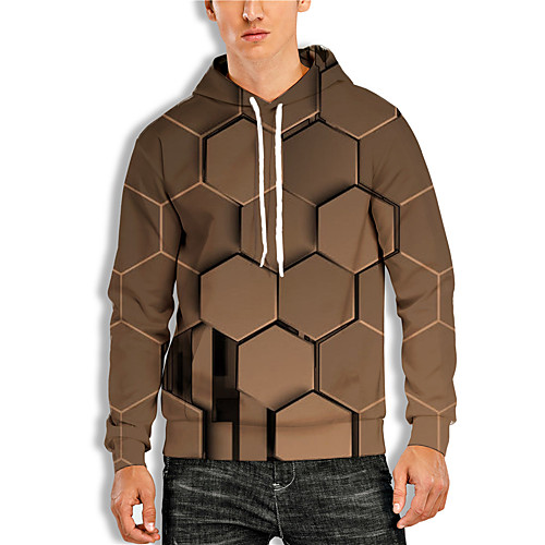 Men's Pullover Hoodie Sweatshirt Graphic 3D Print Hooded Daily 3D Print Basic Casual Hoodies Sweatshirts Long Sleeve Brown
Men's Pullover Hoodie Sweatshirt Graphic 3D Print Hooded Daily 3D Print Basic Casual Hoodies Sweatshirts Long Sleeve Brown