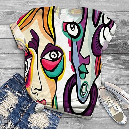 Women's Plus Size Print Graphic Portrait T shirt Large Size Round Neck Short Sleeve Tops Big Size
Women's Plus Size Print Graphic Portrait T shirt Large Size Round Neck Short Sleeve Tops Big Size