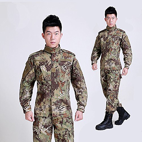Noga Python Camouflage Suit Combat Bdu Uniform Military Uniform Bdu Hunting Suit Wargame Paintball CoatPants (Green Python Camouflage, M)
Noga Python Camouflage Suit Combat Bdu Uniform Military Uniform Bdu Hunting Suit Wargame Paintball CoatPants (Green Python Camouflage, M)