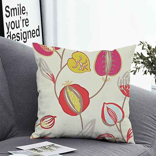 1 pcs Polyester Pillow Cover & Insert, Floral&Plants Simple Classic Square Zipper Polyester Traditional Classic
1 pcs Polyester Pillow Cover & Insert, Floral&Plants Simple Classic Square Zipper Polyester Traditional Classic
