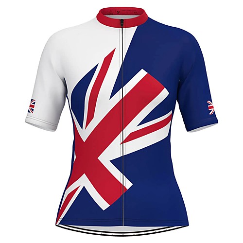 Women's Short Sleeve Cycling Jersey Dark Blue National Flag Bike Top Mountain Bike MTB Road Bike Cycling Breathable Quick Dry Sports Clothing Apparel / Stretchy / Athleisure
Women's Short Sleeve Cycling Jersey Dark Blue National Flag Bike Top Mountain Bike MTB Road Bike Cycling Breathable Quick Dry Sports Clothing Apparel / Stretchy / Athleisure
