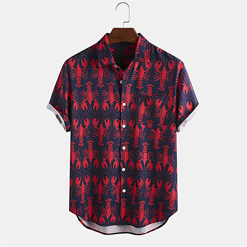 Men's Shirt Other Prints Animal Button-Down Print Short Sleeve Daily Tops Casual Hawaiian Red
Men's Shirt Other Prints Animal Button-Down Print Short Sleeve Daily Tops Casual Hawaiian Red