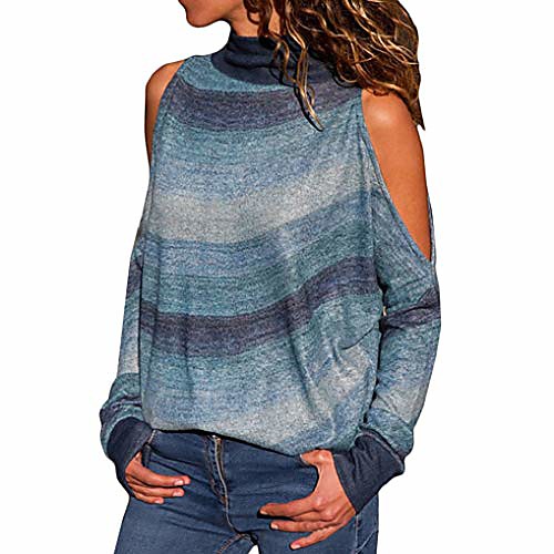 Women Blouse TUDUZ Ladies Fashion Cold Shoulder Geometric Floral Print Pullover Jumper Top(A Blue,XL=UK(16))
Women Blouse TUDUZ Ladies Fashion Cold Shoulder Geometric Floral Print Pullover Jumper Top(A Blue,XL=UK(16))