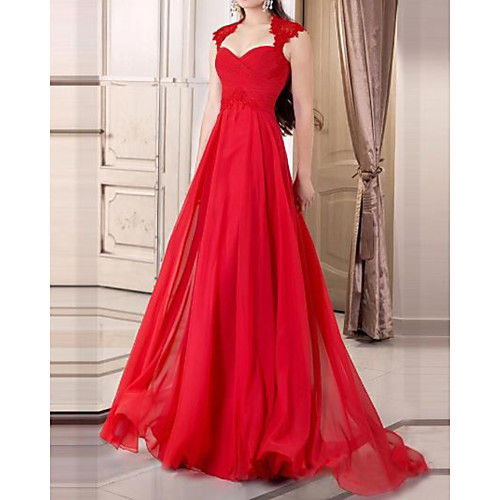 A-Line Cut Out Beautiful Back Wedding Guest Formal Evening Dress Queen Anne Sleeveless Sweep / Brush Train Chiffon Lace with Pleats 2021
A-Line Cut Out Beautiful Back Wedding Guest Formal Evening Dress Queen Anne Sleeveless Sweep / Brush Train Chiffon Lace with Pleats 2021