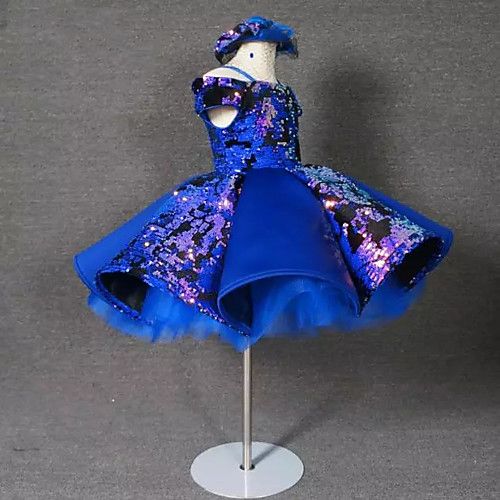 Princess / Ball Gown Knee Length Wedding / Party Flower Girl Dresses - Satin / Sequined Short Sleeve Spaghetti Strap with Appliques / Flower / Paillette
Princess / Ball Gown Knee Length Wedding / Party Flower Girl Dresses - Satin / Sequined Short Sleeve Spaghetti Strap with Appliques / Flower / Paillette