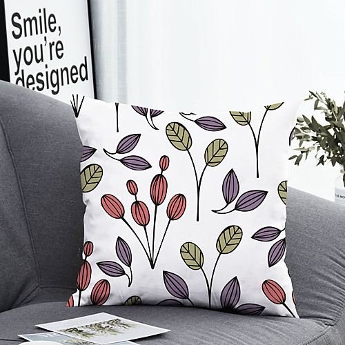 1 pcs Polyester Pillow Cover & Insert, Floral&Plants Simple Classic Square Zipper Polyester Traditional Classic
1 pcs Polyester Pillow Cover & Insert, Floral&Plants Simple Classic Square Zipper Polyester Traditional Classic