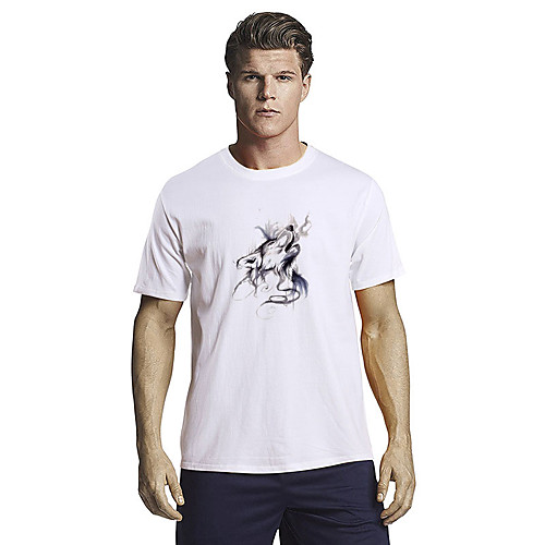 Men's Unisex T shirt Hot Stamping Graphic Prints Animal Plus Size Short Sleeve Casual Tops 100% Cotton Fashion White Black Blue
Men's Unisex T shirt Hot Stamping Graphic Prints Animal Plus Size Short Sleeve Casual Tops 100% Cotton Fashion White Black Blue
