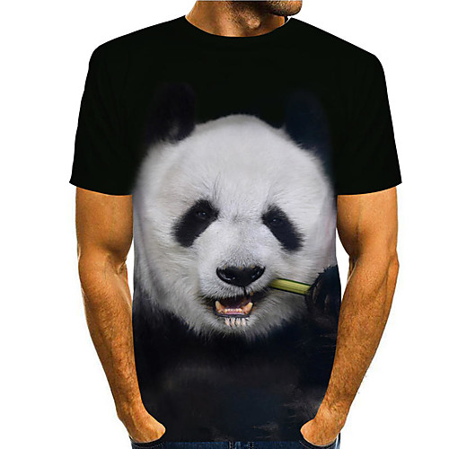 Men's T shirt 3D Print Graphic Prints Panda 3D Print Short Sleeve Daily Tops Casual Fashion Black
Men's T shirt 3D Print Graphic Prints Panda 3D Print Short Sleeve Daily Tops Casual Fashion Black