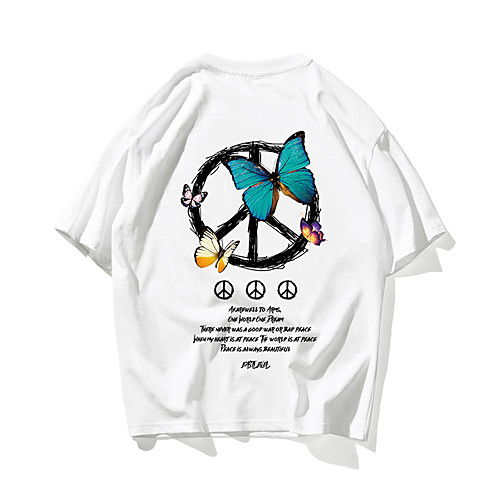 Men's Unisex T shirt Hot Stamping Butterfly Animal Plus Size Print Short Sleeve Daily Tops 100% Cotton Basic Casual White Black
Men's Unisex T shirt Hot Stamping Butterfly Animal Plus Size Print Short Sleeve Daily Tops 100% Cotton Basic Casual White Black
