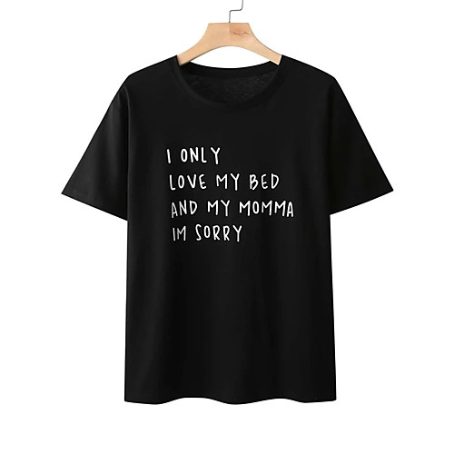 Men's T shirt Hot Stamping Letter Print Short Sleeve Casual Tops 100% Cotton Casual Fashion Black
Men's T shirt Hot Stamping Letter Print Short Sleeve Casual Tops 100% Cotton Casual Fashion Black