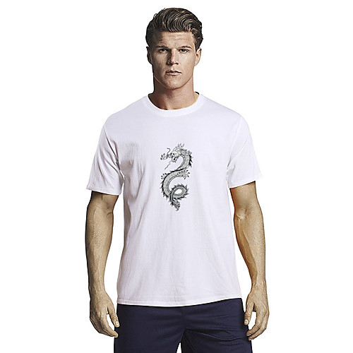 Men's T shirt Hot Stamping Dragon Graphic Prints Short Sleeve Casual Tops 100% Cotton Fashion White Black Blue
Men's T shirt Hot Stamping Dragon Graphic Prints Short Sleeve Casual Tops 100% Cotton Fashion White Black Blue