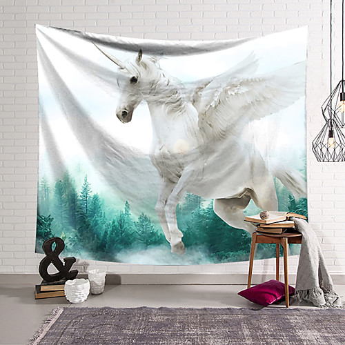 Wall Tapestry Art Decor Blanket Curtain Hanging Home Bedroom Living Room Decoration Polyester Unicorn Travelling in the Woods
Wall Tapestry Art Decor Blanket Curtain Hanging Home Bedroom Living Room Decoration Polyester Unicorn Travelling in the Woods