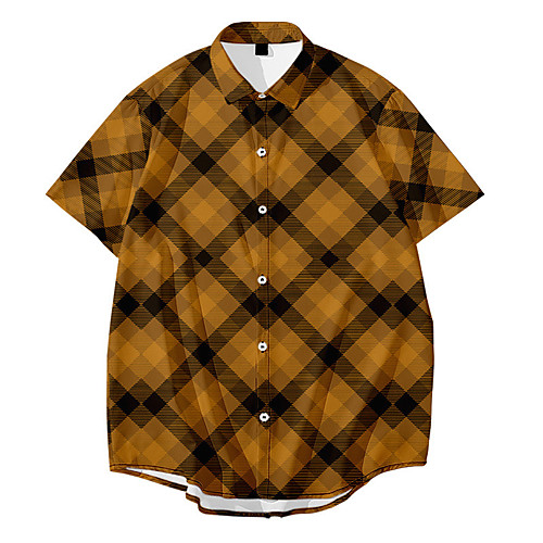 Men's Shirt 3D Print Lattice Button-Down 3D Print Short Sleeve Daily Tops Casual Fashion Black Red Yellow
Men's Shirt 3D Print Lattice Button-Down 3D Print Short Sleeve Daily Tops Casual Fashion Black Red Yellow