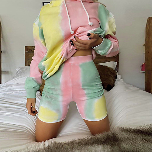Women's Sweatsuit 2 Piece Set Tie Dye Hoodie Sport Athleisure Clothing Suit Long Sleeve Breathable Soft Comfortable Everyday Use Casual Daily Outdoor
Women's Sweatsuit 2 Piece Set Tie Dye Hoodie Sport Athleisure Clothing Suit Long Sleeve Breathable Soft Comfortable Everyday Use Casual Daily Outdoor